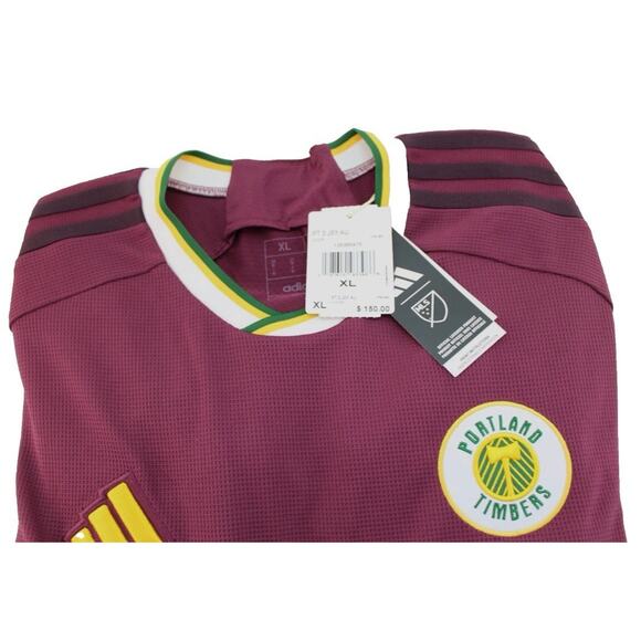ADIDAS Portland Timbers Men's XL Crimson Archive Team Jersey 2024 MSRP $150 - Picture 11 of 13